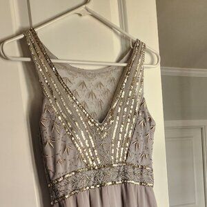 Sue Wong silver cocktail dress - sz 2